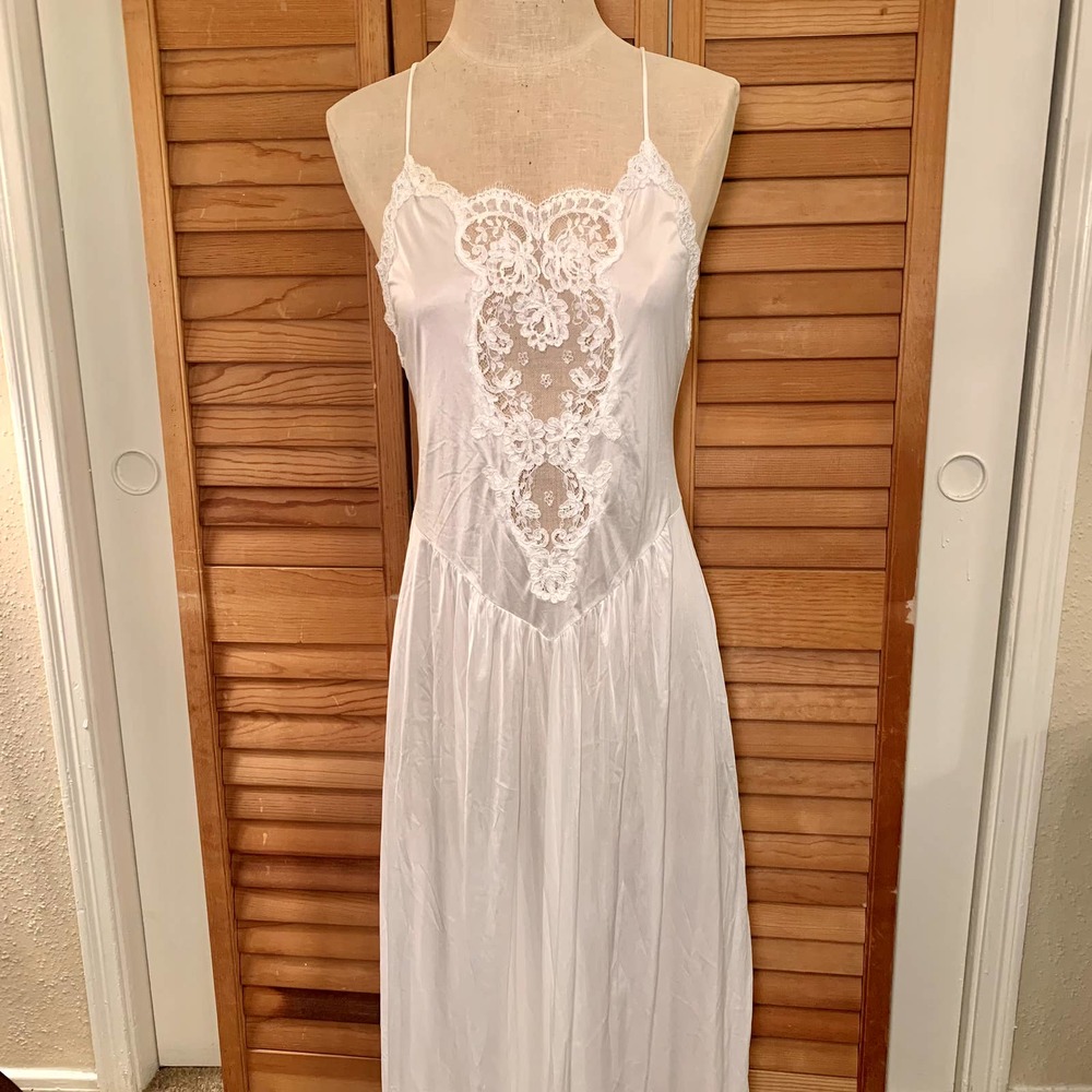 Rare Vintage 80s Victoria's Secret Gold Label Bridal Peignoir Set USA Medium